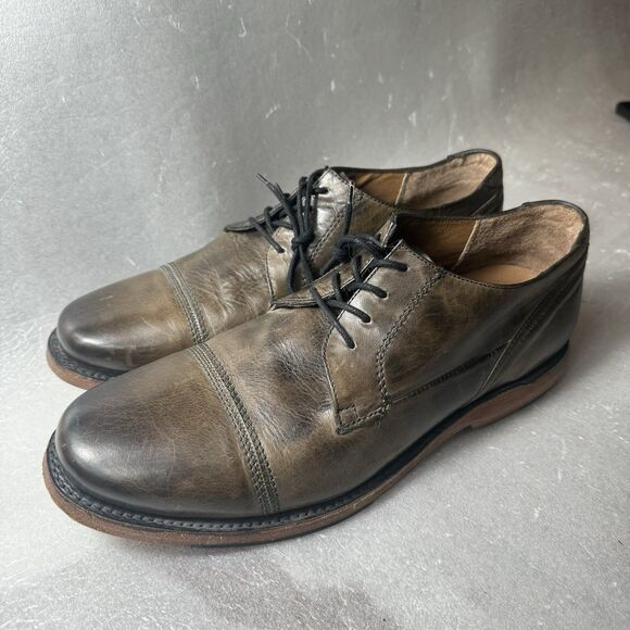 NICE Sutro Goodyear Welt Men’s 10.5 D Leather Handcrafted Dress Shoes Cap Toe - Picture 1 of 9
